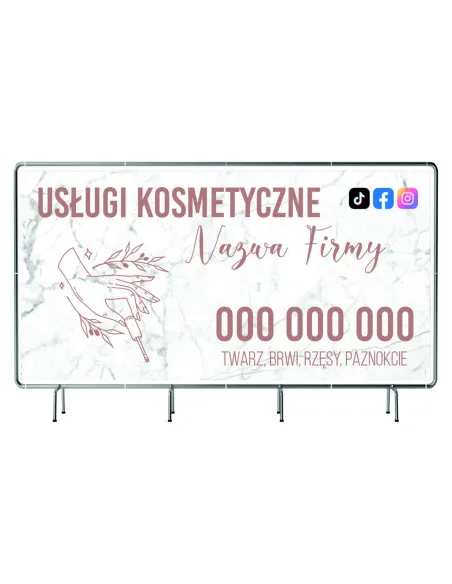 Baner Reklamowy Siatce Mesh 200x100 Gotowy Projekt