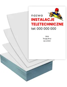 Ulotki A6 5000 szt Instalacje Teletechniczne Reklamowe +