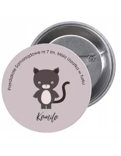 Przypinki Buttony Przedszkole Imię Nietoperz Znaczki