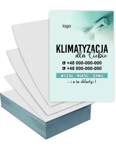 Ulotki A6 5000 szt 5000 szt – Reklamowe Klimatyzacja +