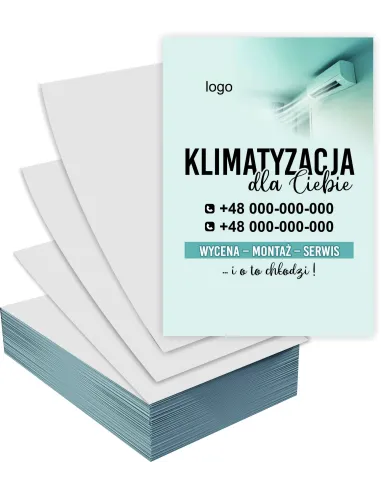 Ulotki A6 5000 szt 5000 szt – Reklamowe Klimatyzacja +