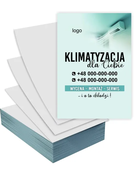 Ulotki A6 5000 szt 5000 szt – Reklamowe Klimatyzacja +