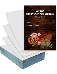 Ulotki A6 100 szt 100 szt Reklamowe Firmowe Wyrób Wędlin