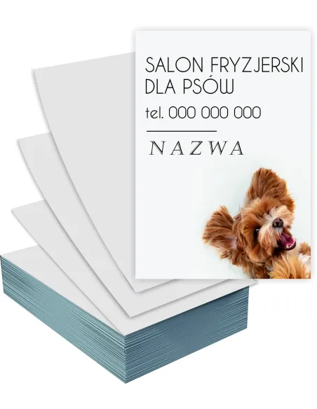 Ulotki A6 100 szt – Reklamowe Firmowe Salon Fryzjerski