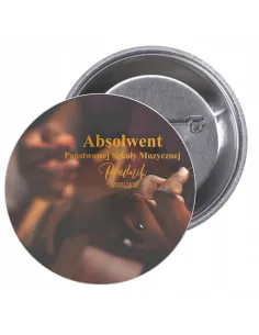 Przypinki Buttony Absolwent Szkoła Muzyczna Gitara