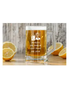 Duży Kufel do Piwa na Prezent z Grawerem 660 ml z Dedykacją