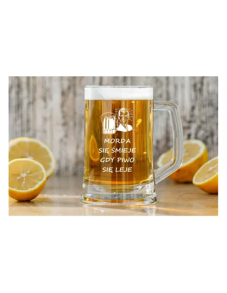 Duży Kufel do Piwa na Prezent z Grawerem 660 ml z Dedykacją