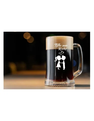 Kufel do Piwa Prezent Zakochanych Grawerem z Grawerem