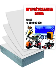 Ulotki A4 5000 sztuk Reklamowe Firmowe Wypożyczalnia +