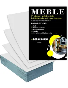Ulotki A4 5000 sztuk 5000 sztuk Reklamowe Firmowe Meble