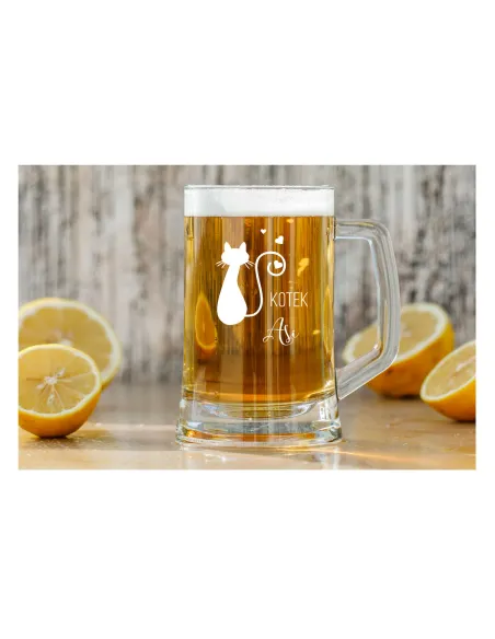 Kufel do Piwa z Grawerem Prezent dla Kobiety z Imieniem