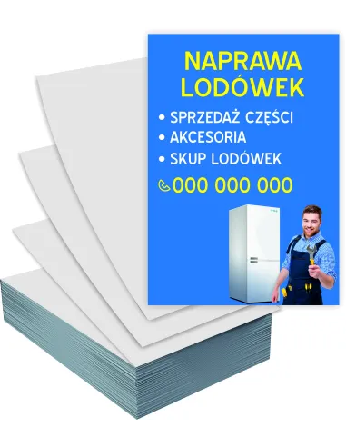 Ulotki A4 1000 sztuk Reklamowe Firmowe Naprawa Lodówek +