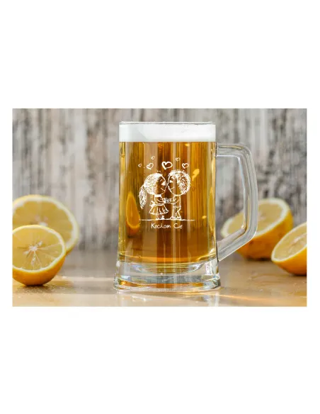 Kufel do Piwa z Grawerem Prezent na Walentynki dla Niego