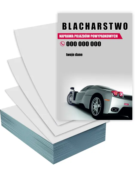 Ulotki A4 1000 sztuk 1000 sztuk Reklamowe Firmowe Projekt