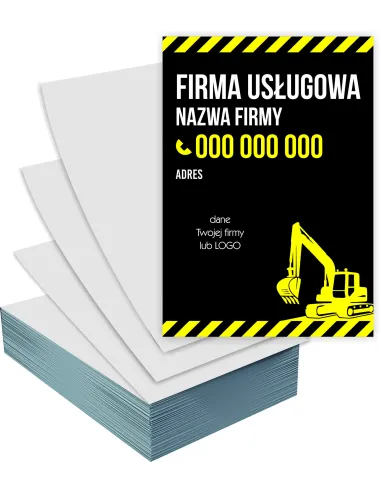 Ulotki A4 100 sztuk Reklamowe Firmowe Firma Usługowa +