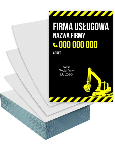 Ulotki A4 100 sztuk Reklamowe Firmowe Firma Usługowa +
