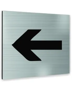 Tabliczka Srebrna Strzałka Tekst Dowolny Napis Tablica