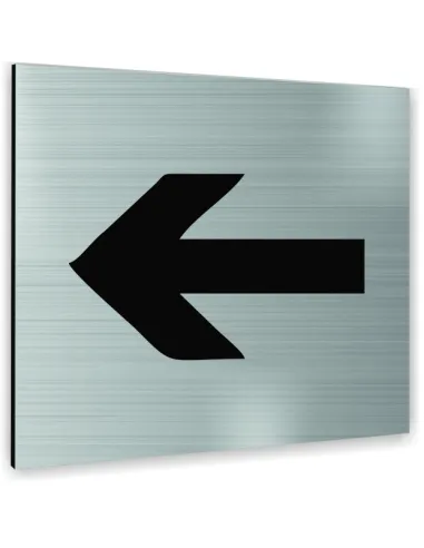 Tabliczka Srebrna Strzałka Tekst Dowolny Napis Tablica