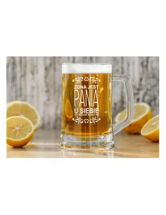 Kufel do Piwa Grawerem Prezent Żony Imieniem z Grawerem