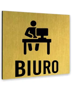 Tabliczka Biuro Tekst Dowolny Napis Tablica Nierdzewna
