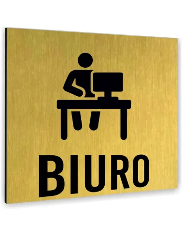 Tabliczka Biuro Tekst Dowolny Napis Tablica Nierdzewna