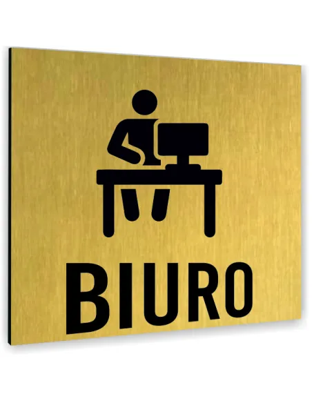 Tabliczka Biuro Tekst Dowolny Napis Tablica Nierdzewna