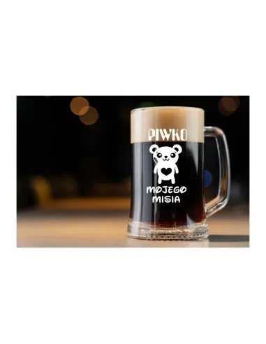 Duży Kufel do Piwa z Grawerem na Prezent 660 ml z Dedykacją