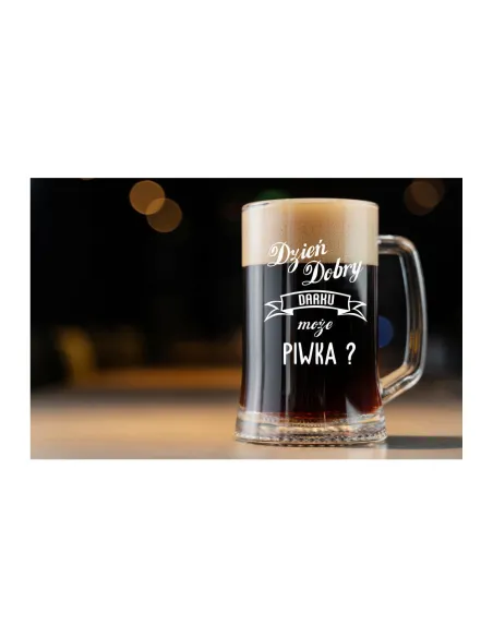 Duży Kufel do Piwa Prezent Dzień Chłopaka Męża z Grawerem