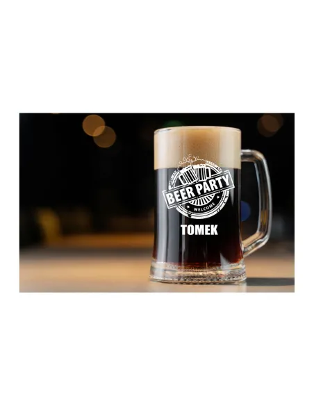 Kufel do Piwa z – Dowolnym Grawerem Prezent Imieniny