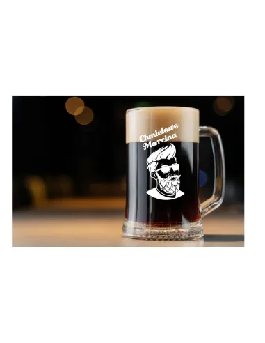 Kufel do Piwa z Grawerem Prezent dla Dziadka na Prezent
