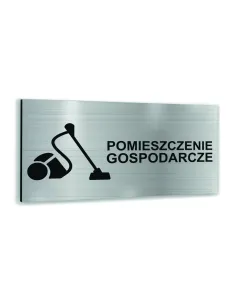 Tabliczka Srebrna Aluminiowa Pomieszczenie Gospodarcze