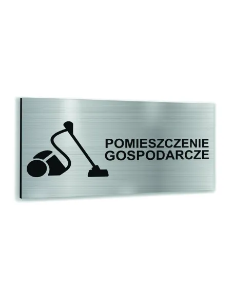 Tabliczka Srebrna Aluminiowa Pomieszczenie Gospodarcze