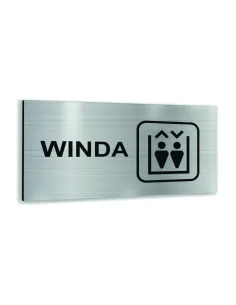 Tabliczka z Nadrukiem Srebrna Aluminiowa Winda Tablica