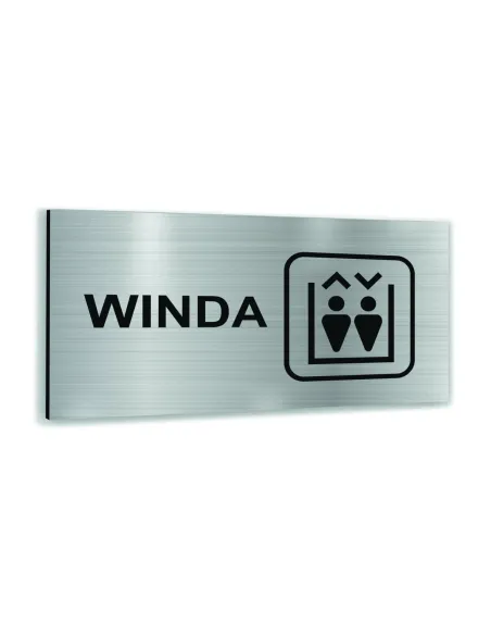 Tabliczka z Nadrukiem Srebrna Aluminiowa Winda Tablica