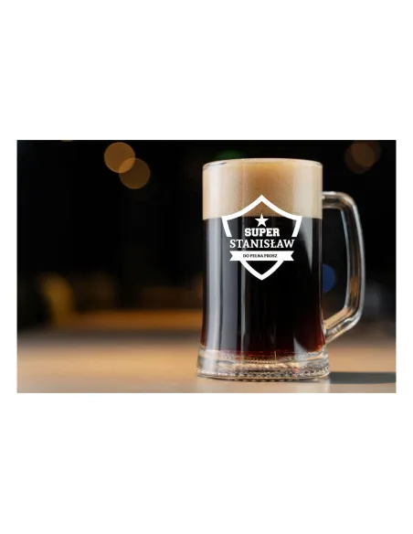 Prezent dla Taty Kufel do Piwa na Dzień Ojca z Grawerem
