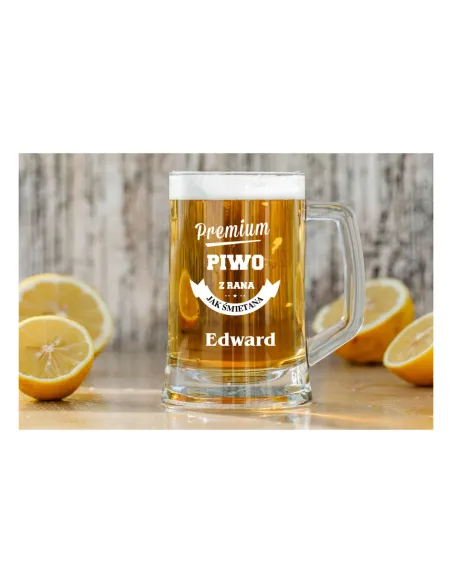 Kufel do Piwa Grawerem Dzień Dziadka Prezent z Grawerem