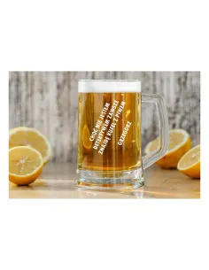 Kufel do Piwa Grawerowany Prezent dla Dziadka z Grawerem