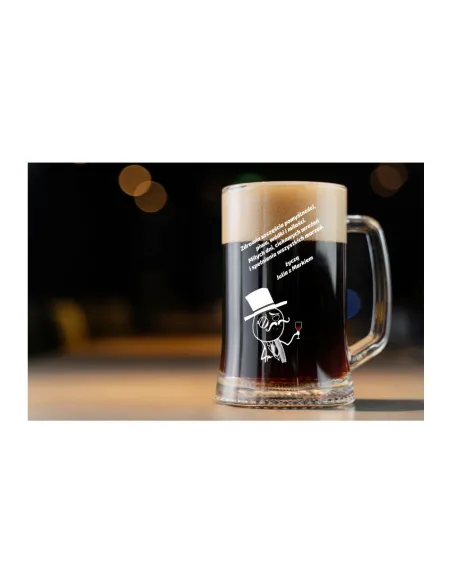 Kufel na Piwo z Grawerem Dzień Dziadka Ojca Taty – Dzień