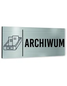 Tabliczka Dowolny Tekst Napis Archiwum Tablica Nierdzewna