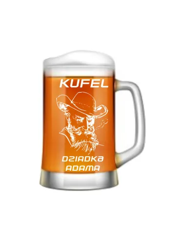 Duży Kufel do Piwa Prezent Dziadka Urodziny dla Dziadka