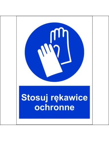 Naklejki 10 szt Maszyny Oznaczenie BHP Stosuj Rękawice