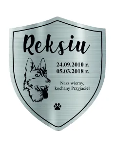 Tabliczka – Nagrobna Pamiątkowa Psa Kota Grawer Zdjęcia