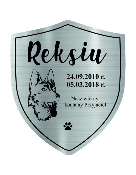 Tabliczka – Nagrobna Pamiątkowa Psa Kota Grawer Zdjęcia