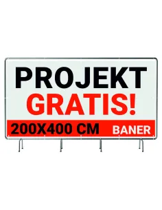 Baner z Nadrukiem Reklamowy 400x200 cm Solidny Plandeka