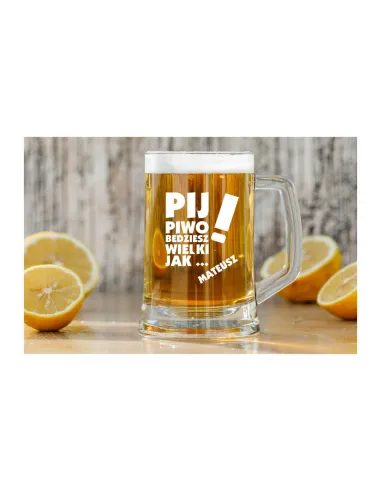 Kufel do Piwa Personalizowany z Grawerem na Prezent