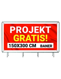 Baner Reklamowy Plandeka 3x1 5 M 510g Powlekany Lakier