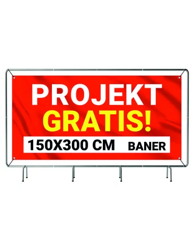 Baner Reklamowy Plandeka 3x1 5 M 510g Powlekany Lakier