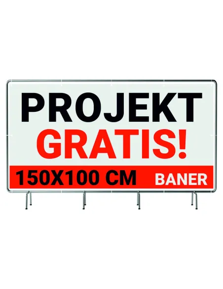 Baner Reklamowy Plandeka 1x1 5 M 510g Powlekany Lakier