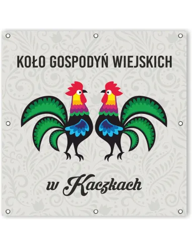 Baner Szyld z Oczkami logo Koło Gospodyń Wiejskich KGW