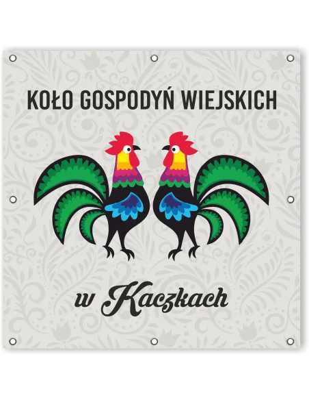 Baner Szyld z Oczkami logo Koło Gospodyń Wiejskich KGW